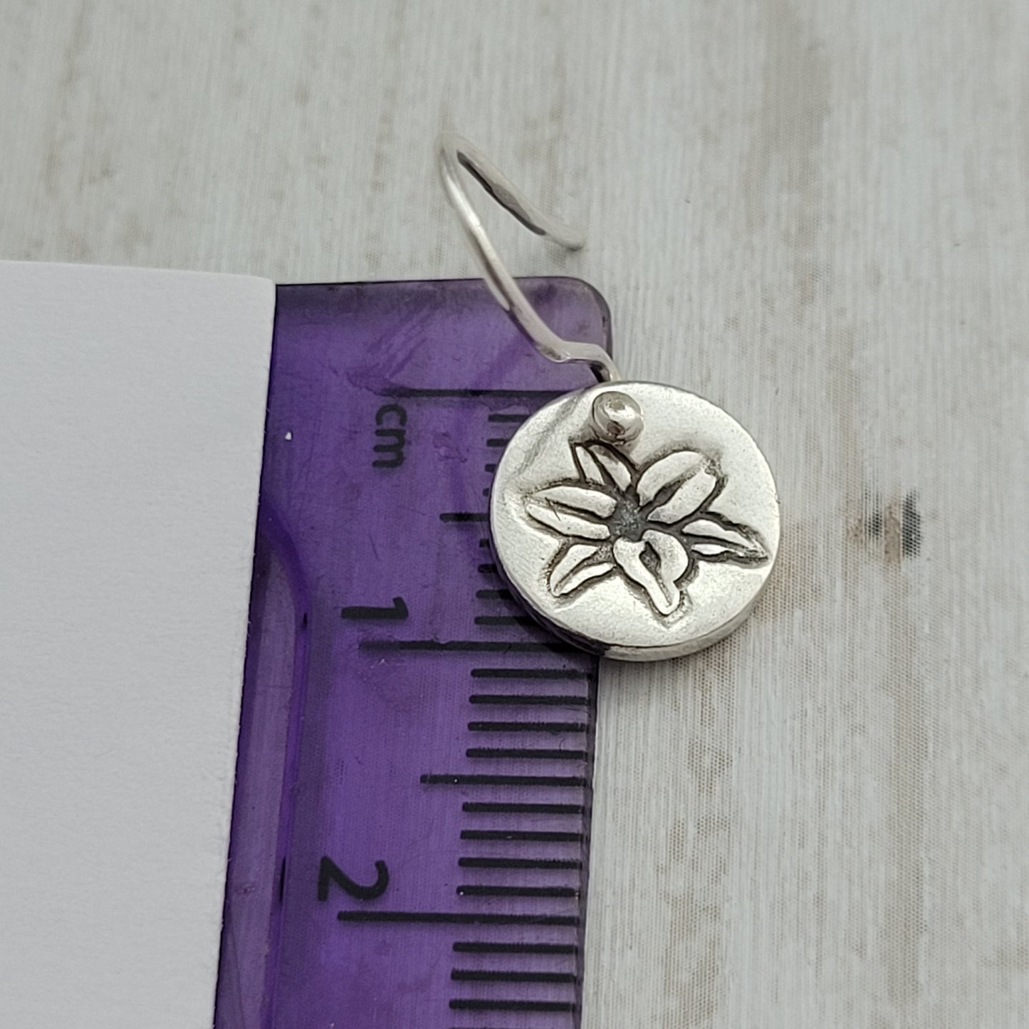 Sterling Silver Lily Drop Earrings