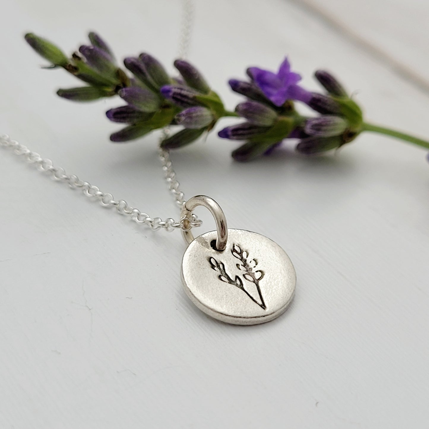 Sterling-silver-tiny-lavender-necklace-4