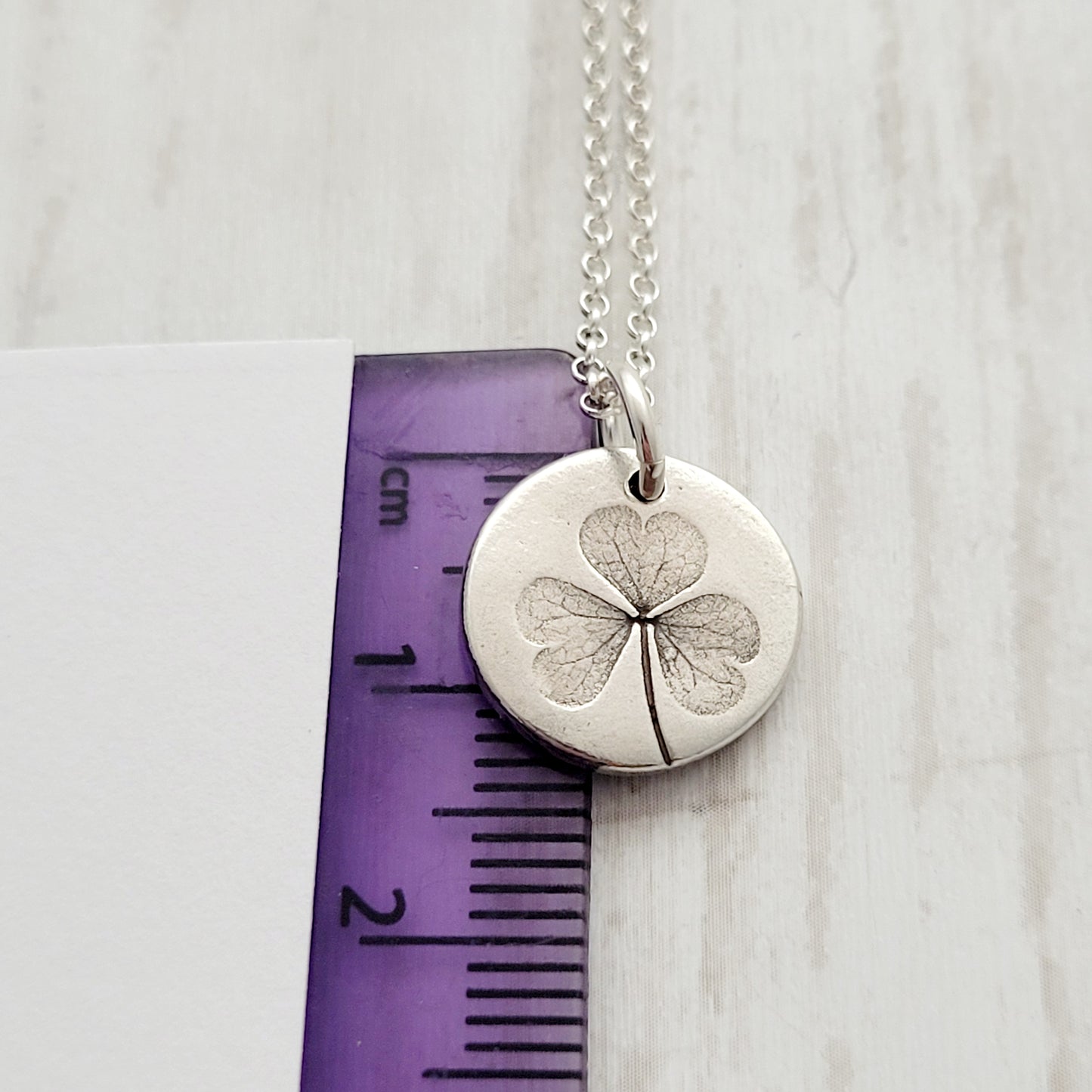 Sterling Silver Shamrock Leaf Necklace