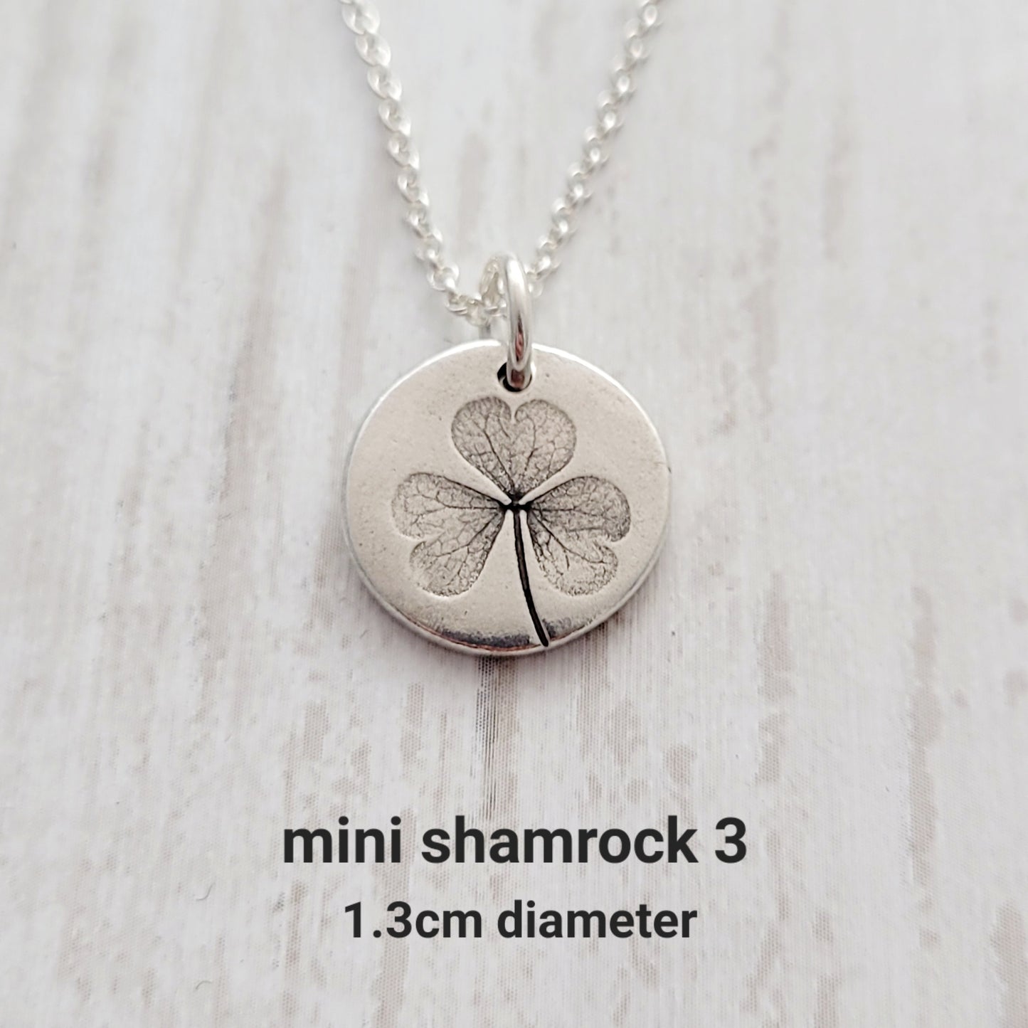 Sterling Silver Shamrock Leaf Necklace