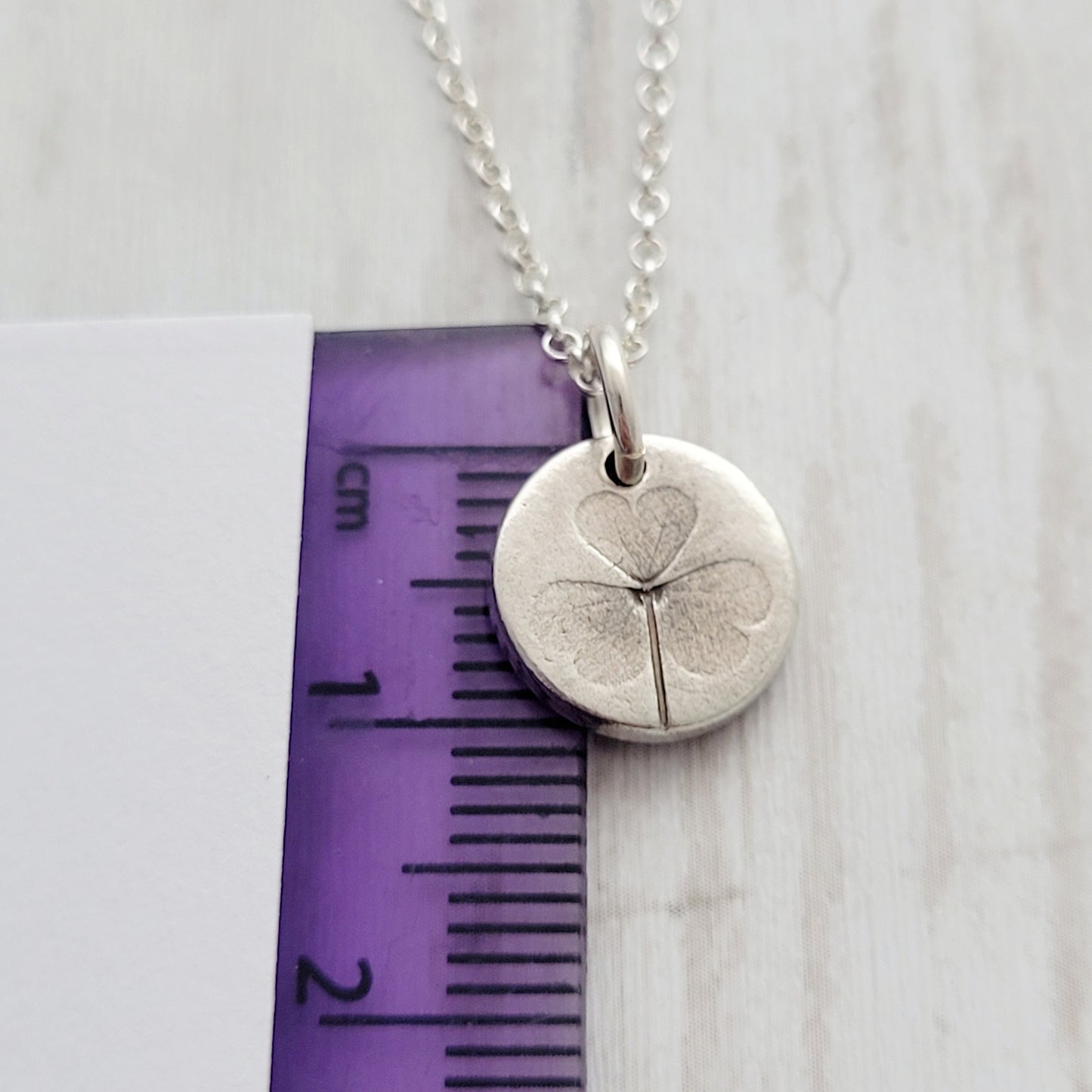 Sterling Silver Shamrock Leaf Necklace