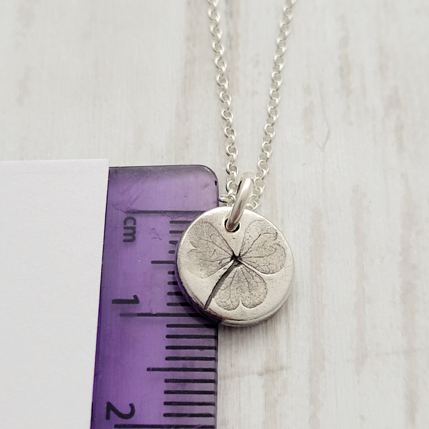 Sterling Silver Shamrock Leaf Necklace