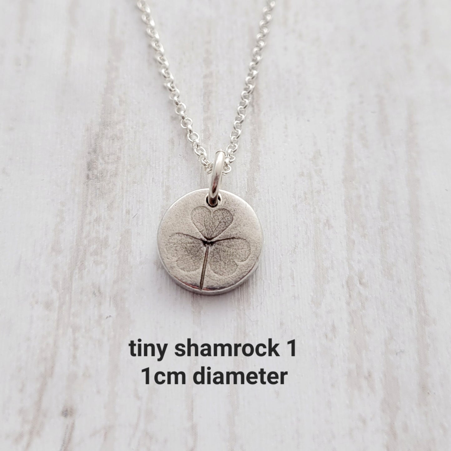 Sterling Silver Shamrock Leaf Necklace