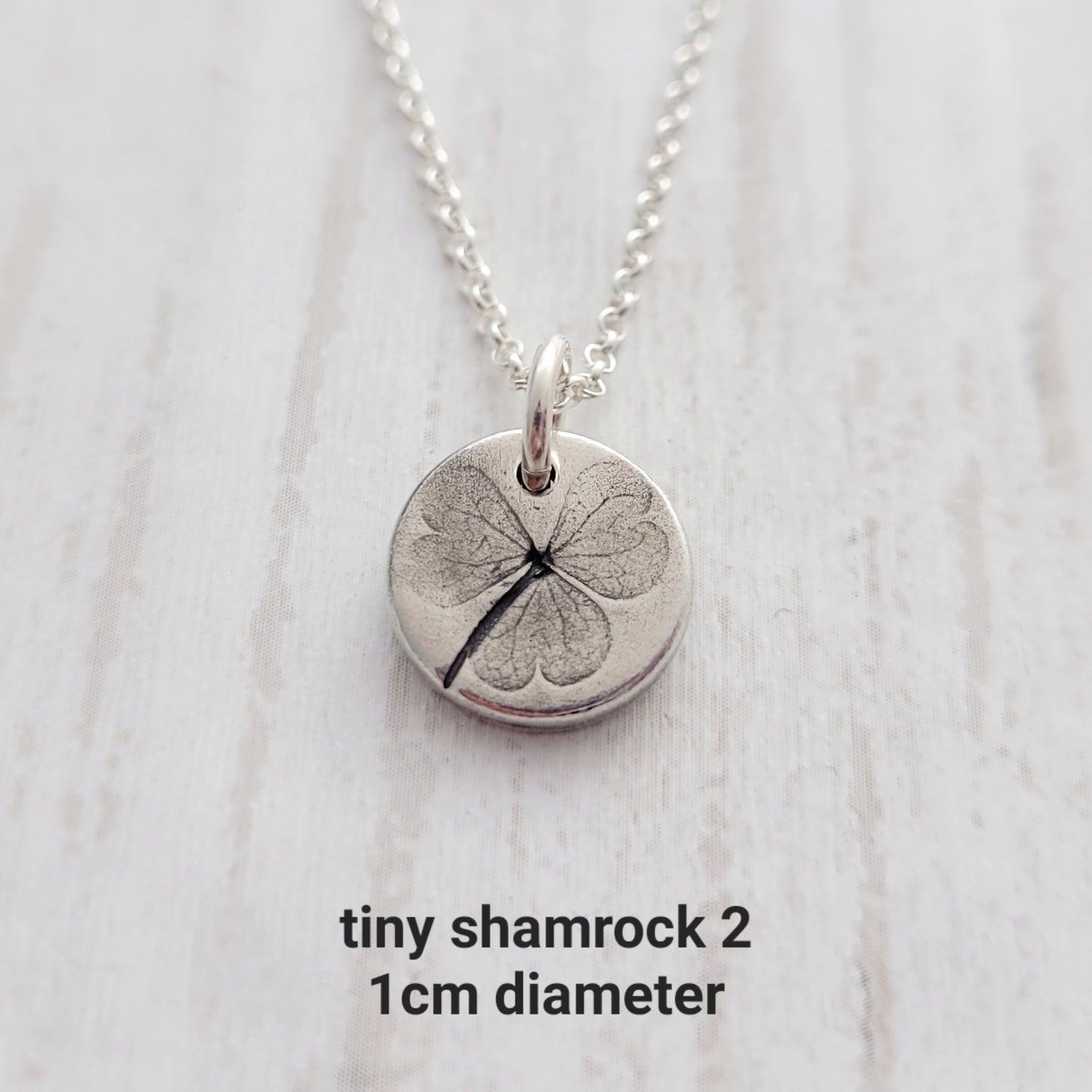Sterling Silver Shamrock Leaf Necklace