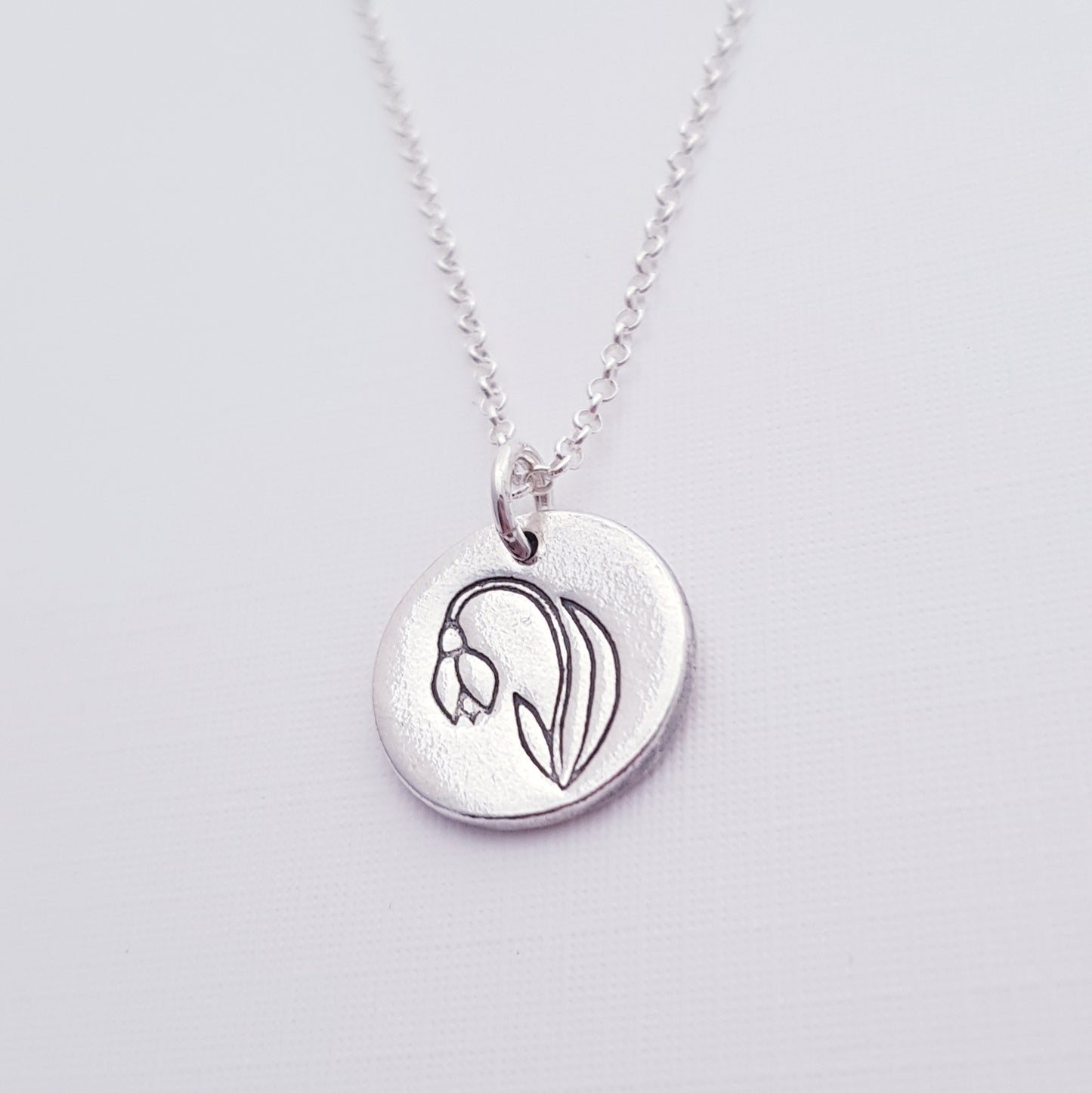 Sterling-SIlver-Snowdrop-January-Birth-Flower-Pendant-Necklace-5