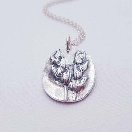 Sterling Silver Lavender Pendant Necklace