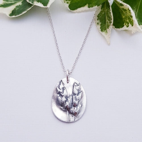 Sterling Silver Lavender Pendant Necklace