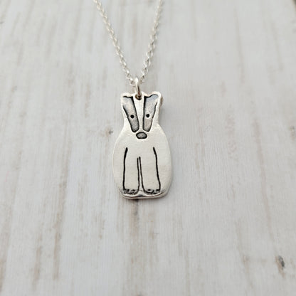 Sterling-silver-large-badger-pendant-necklace-1