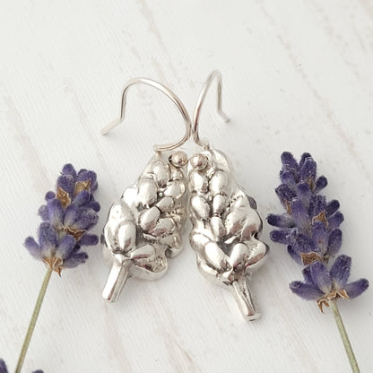 Sterling-silver-lavender-flower-dangle-earrings-0