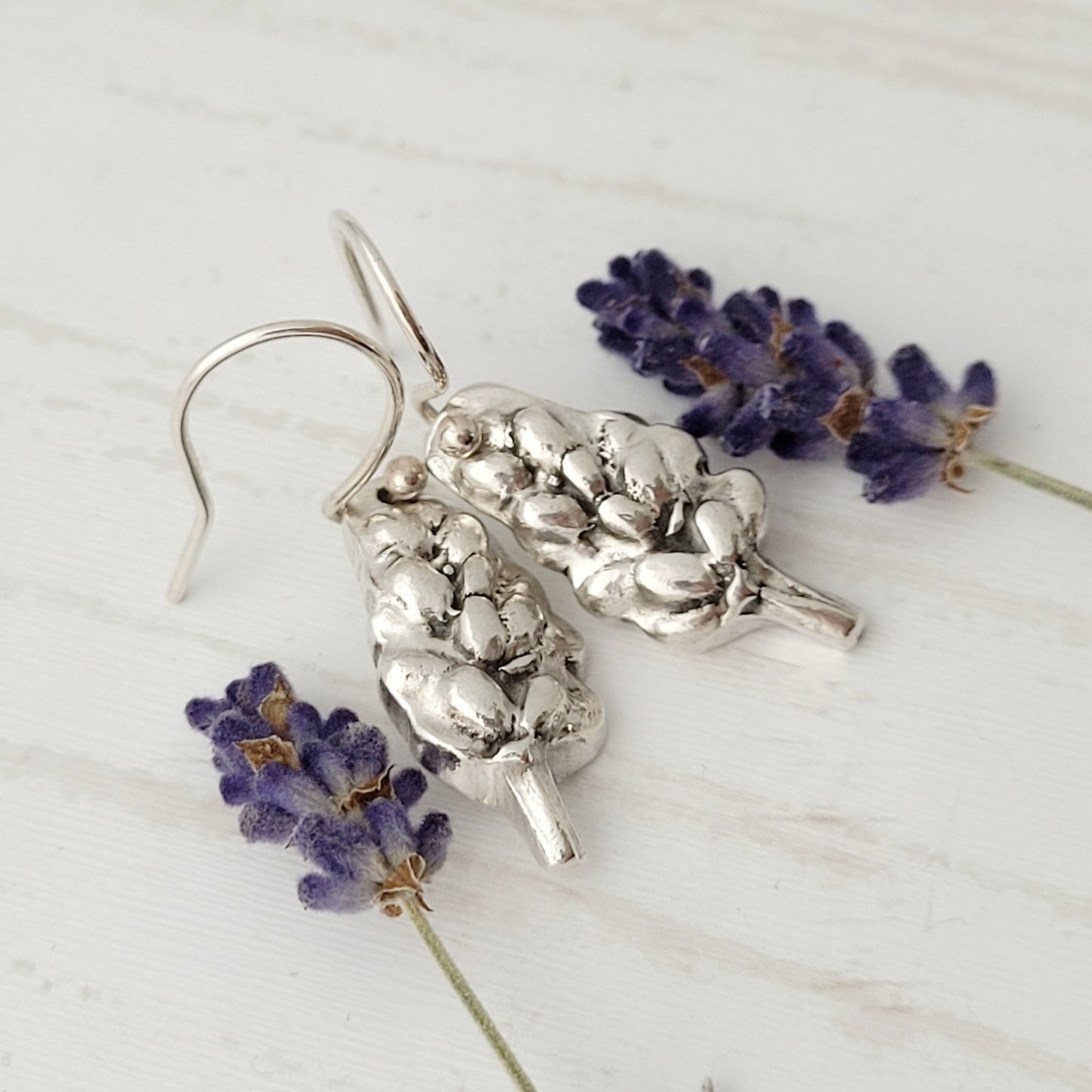 Sterling-silver-lavender-flower-dangle-earrings-4