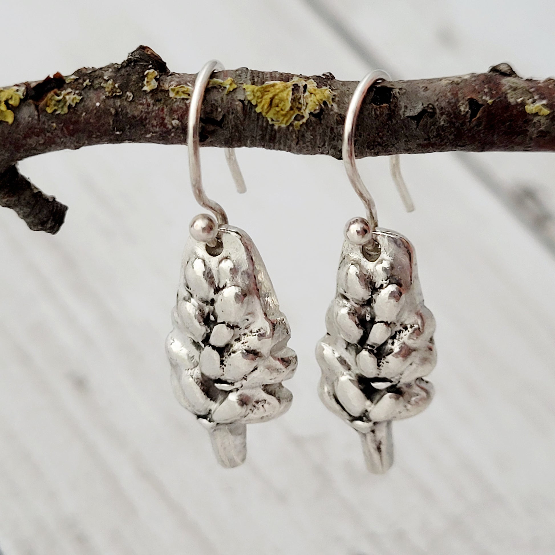 Sterling-silver-lavender-flower-dangle-earrings-7