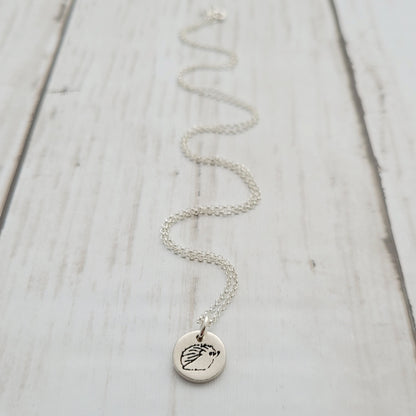 Sterling-silver-tiny-round-hedgehog-pendant-necklace-4
