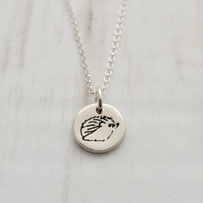 Sterling-silver-tiny-round-hedgehog-pendant-necklace-2