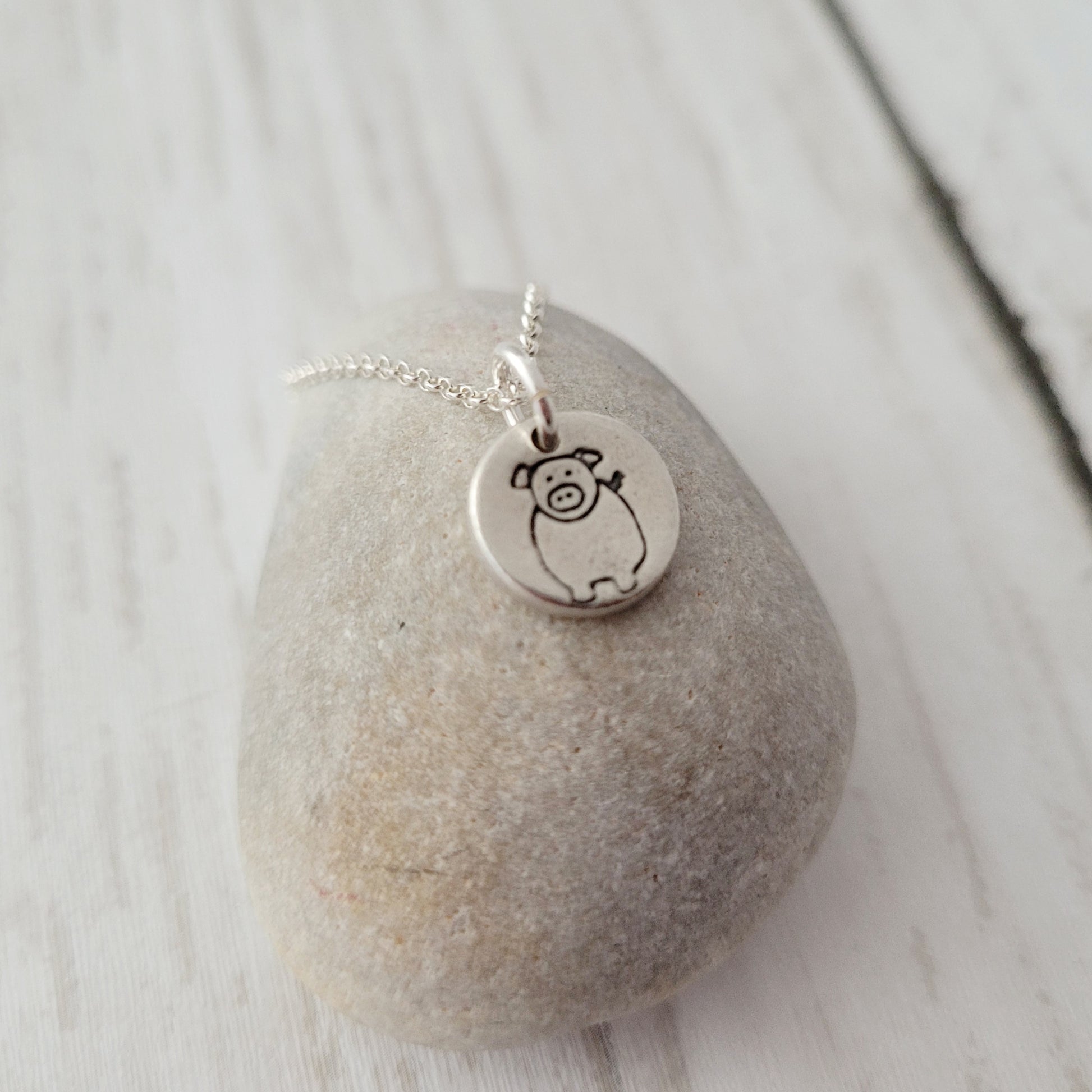 Sterling-silver-tiny-pig-pendant-necklace-7