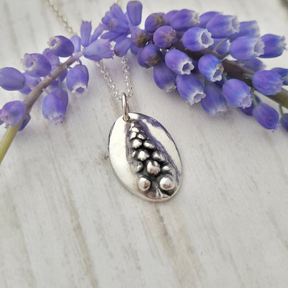 Sterling-silver-grape-hyacinth-muscari-flower-pendant-necklace-6