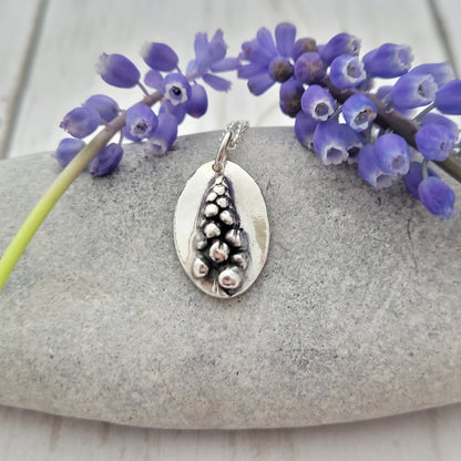 Sterling-silver-grape-hyacinth-muscari-flower-pendant-necklace-4