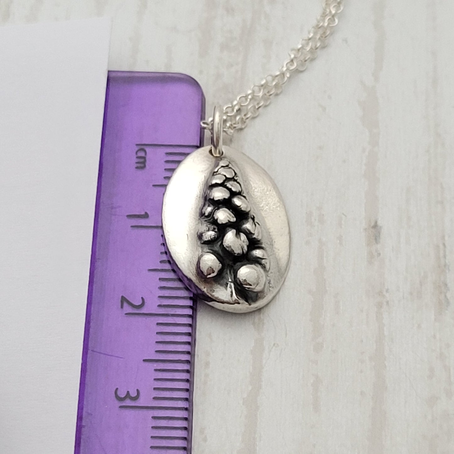 Sterling-silver-grape-hyacinth-muscari-flower-pendant-necklace-8