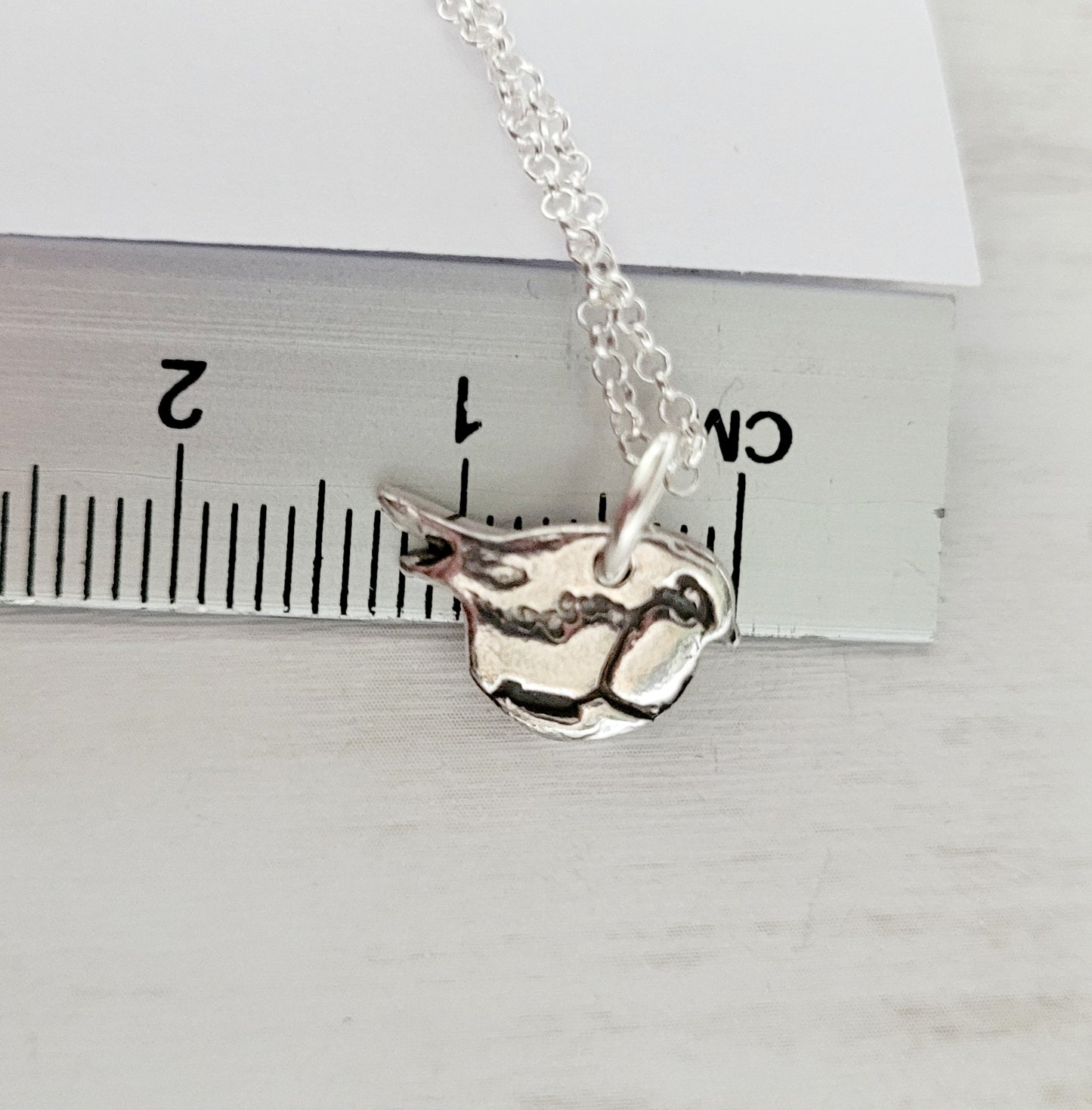 Sterling Silver Tiny Robin Bird Shaped Necklace