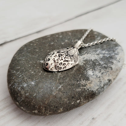 Sterling Silver Strawberry Botanical Fruit Pendant Necklace