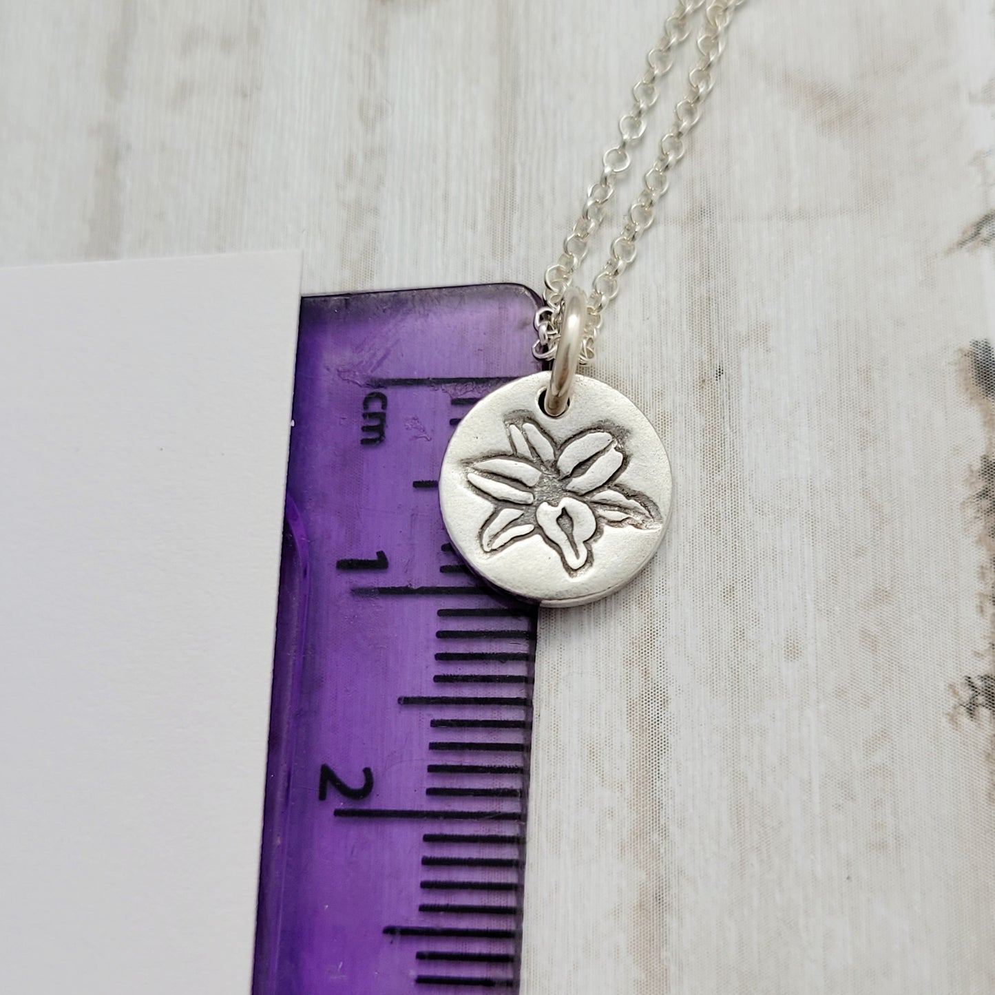 Sterling Silver Lily Flower Necklace