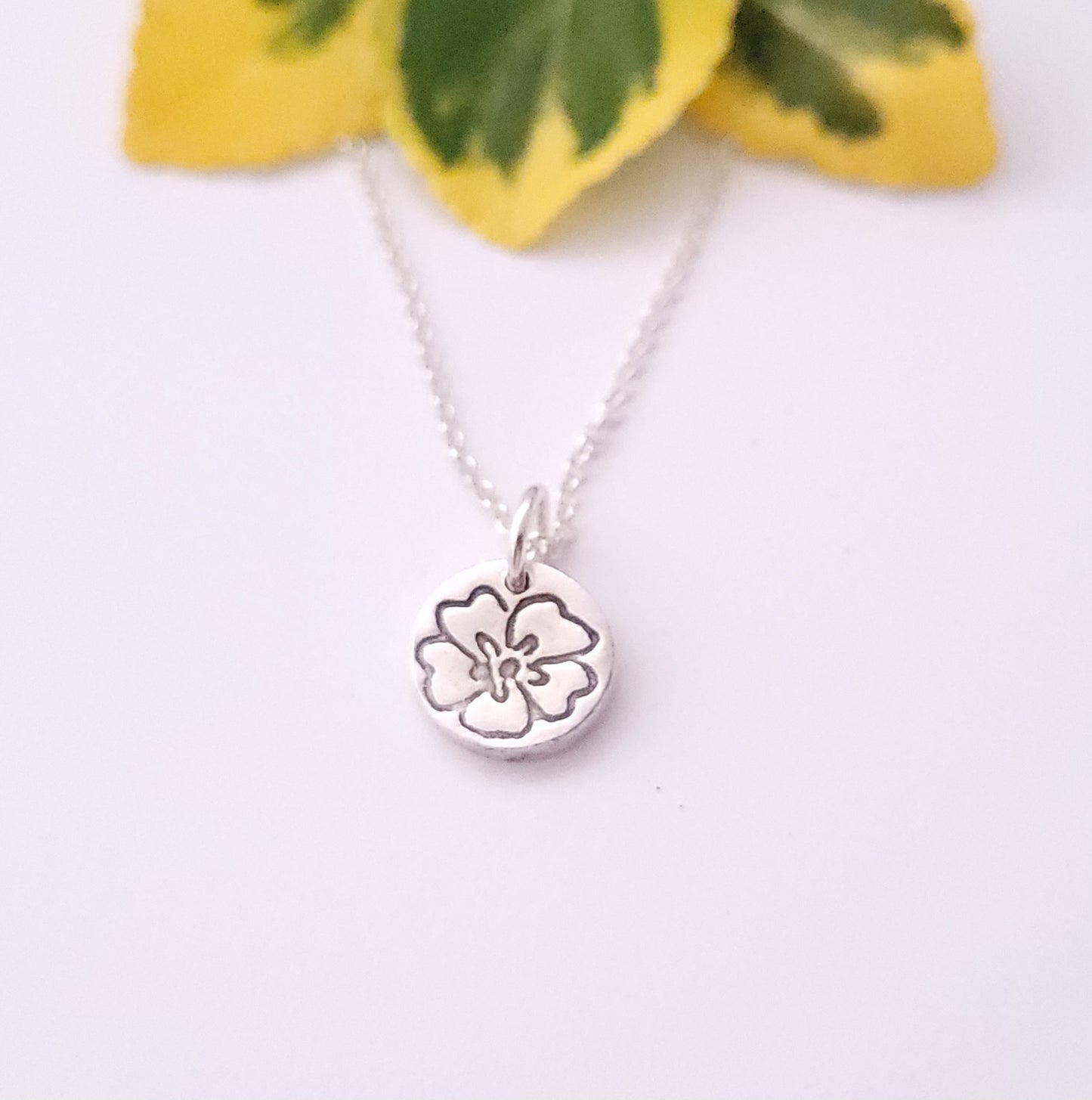 Clearance Silver Flower Drop Tiny Floral Charms (10pcs / 12mm x 14mm / Tibetan Silver / 2 Sided) Small Flower Pendant Spring Jewellery Making CHM2224