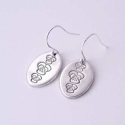 Sterling-silver-large-oval-viola-pansy-earrings-5