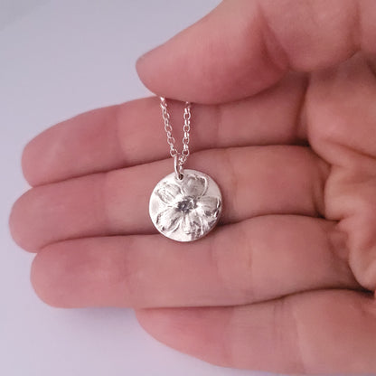 Sterling-Silver-Primrose-Botanical-Pendant-Necklace-4