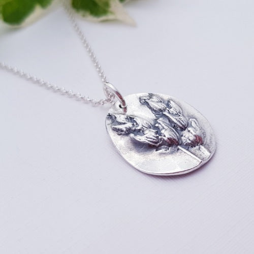 Sterling Silver Lavender Pendant Necklace