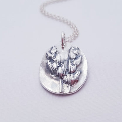 Sterling Silver Lavender Pendant Necklace
